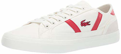 Picture of Lacoste Men's Sideline Sneaker off white/red 10 Medium US - Size: 10