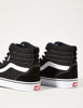 Picture of Vans Women's Hi-Top Trainers Sneaker, Suede Canvas Black White, 8.5 - Size: 8.5