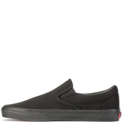 Picture of Vans Adult Slip on Black/Black Canvas Size : 8 - Size: 9.5 Women/8 Men