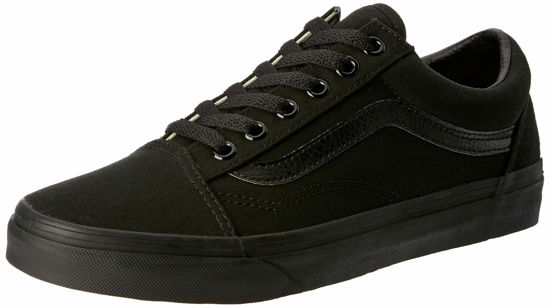 Picture of Vans Unisex Old Skool Classic Skate Shoes (5.5 US Women / 4 US Men), Black - Size: 5.5 Women/4 Men