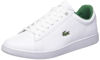 Picture of Lacoste Womens Hydez Leather, White/Green, 8.5 - Size: 8.5