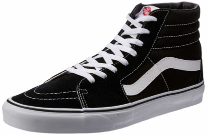 Picture of Vans SK8-HI Black/Black/White Skateboard Shoes-Men 8.0, Women 9.5 - Size: 9.5 Women/8 Men