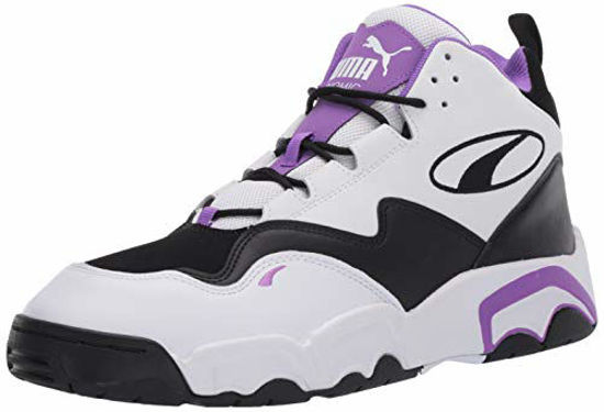 Picture of PUMA Source MID Sneaker, Black-Purple Glimmer White, 7 M US - Size: 7