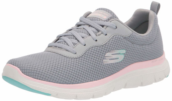 Picture of Skechers Women's 149303 Flex Appeal 4.0 Sneaker, Gylp=Gray Light Pink, 5.5 - Size: 5.5