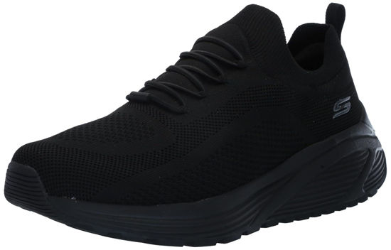 Picture of Skechers Womens Bobs Sparrow 2.0- Allegiance Crew Sneaker, Black/Black, 8 Wide US - Size: 8 Wide