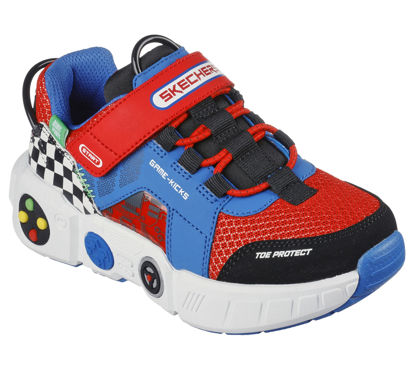 Picture of Skechers Gametronix Sneaker, Blue/Multi, 13 US Unisex Little Kid - Size: 13 Little Kid