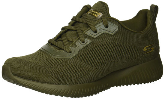 Picture of Skechers Women's Low-Top Sneakers, Olive, 10 M US - Size: 10