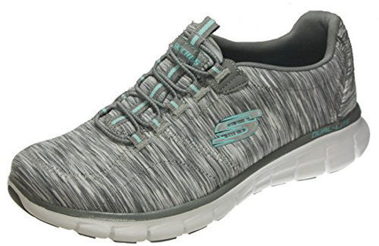 Picture of Skechers Synergy High Spirited Women's Fashion Sneaker, Grey/Light Blue, 9 Wide US - Size: 9 W US