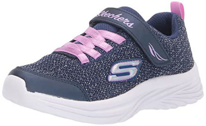 Picture of Skechers Kids Girls 302444L Sneaker, Navy/Purple, 3 Little Kid - Size: 3 Little Kid