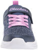 Picture of Skechers Kids Girls 302444L Sneaker, Navy/Purple, 3 Little Kid - Size: 3 Little Kid