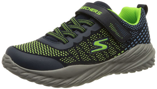 Picture of Skechers Kids Boy's Nitro Sprint Sneaker, Navy/Lime, 11.5 Little Kid - Size: 11.5 Little Kid