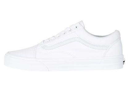 Picture of Vans Classic Old Skool True White Size 7.5 Women/ 6 Men - Size: 7.5 Women/6 Men