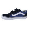 Picture of Vans Kids Old Skool V Skate Shoe (Navy/True White, 1) - Size: 1 Little Kid