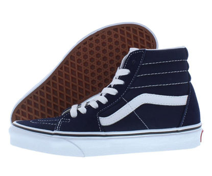 Picture of Vans Men's Sk8 Hi Sneaker, Parisian Night/True White, Size 8.5 - Size: 8.5