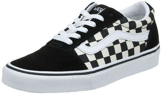 Picture of Vans Women's Ward Suede/Canvas Sneaker, Checkerboard Black White, 5.5 - Size: 5.5