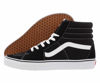 Picture of Vans Unisex SK8-Hi Skate Shoes Black/White 11.5 Women/10 Men - Size: 11.5 Women/10 Men