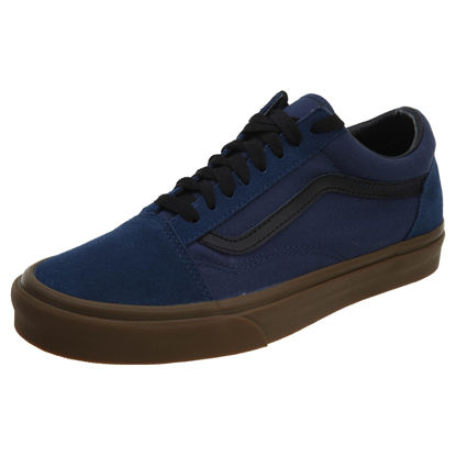 Picture of Vans UA Old Skool Boys Boys Skateboarding-Shoes VN0A38G1U4C_8.5 - Blue/Gum - Size: 10 Women/8.5 Men