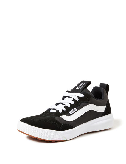 Picture of Vans Unisex Range Exp Suede Canvas Sneaker - Black/White 9.5 - Size: 9.5