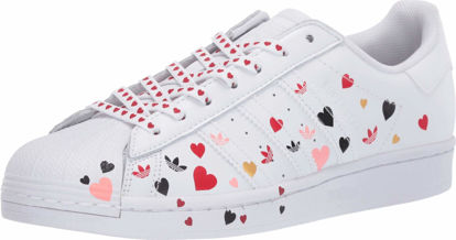 Picture of adidas Originals womens Superstar Sneaker, White/Core Black/Glory Pink, 8.5 US - Size: 8.5