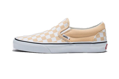 Picture of Vans Men's Classic Slip On, (Color Theory) Checkerboard/Honey Peach, Size 8.5 Women/7 Men - Size: 8.5 Women/7 Men