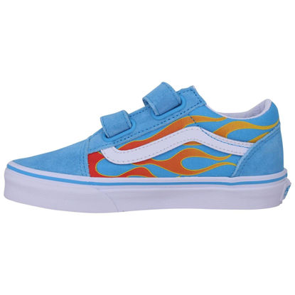 Picture of Vans Kids Old Skool V, Aquarius/True White, 2.5 Little Kid - Size: 2.5 Little Kid