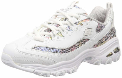 Picture of Skechers Women's Athleisure Sneaker, White/Multi, 9 US medium - Size: 9