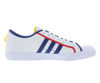 Picture of adidas Originals Nizza Mens Shoes Size 8, Color: White/Blue/Yellow - Size: 8