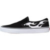 Picture of Vans Men's Classic Slip On, (Flame) Black/White, Size 9 - Size: 9