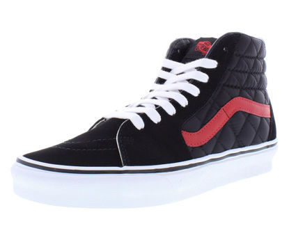 Picture of Vans Sk8-Hi Unisex Shoes Size 10.5, Color: Black/Red - Size: 12 Women/10.5 Men