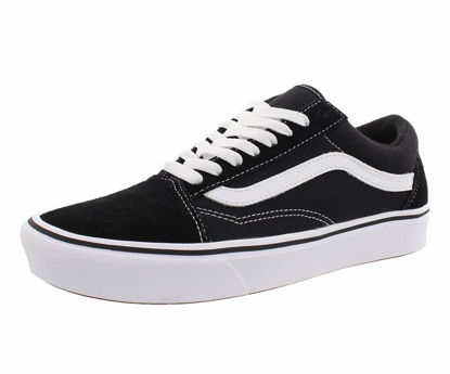 Picture of Vans Comfycush Old Skool Unisex Shoes Mens 6.5/ Womens 8, Color: Black/White - Size: 8 Women/6.5 Men