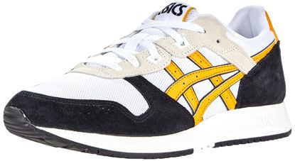 Picture of ASICS Men's Lyte Classic Shoes, 8.5, White/Sunflower - Size: 8.5