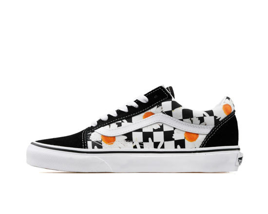 Picture of Vans Unisex Old Skool (50th) Skate Shoe (6.5 B(M) US Women/5 D(M) US Men, Black/True White) - Size: 6.5 Women/5 Men