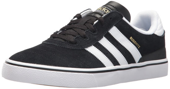 Picture of adidas Originals Men's Shoes | Busenitz Vulc Fashion Sneakers, Black/White/Black, (12 M US) - Size: (12 M US)