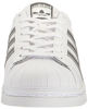 Picture of adidas Originals womens Superstar Sneaker, White/Silver Metallic/Core Black, 14 US - Size: 14