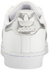 Picture of adidas Originals womens Superstar Sneaker, White/Silver Metallic/Core Black, 14 US - Size: 14