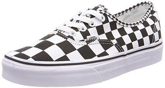 Picture of Vans Authentic Mix Checker Unisex Trainers Black White - 6.5 UK - Size: 7.5