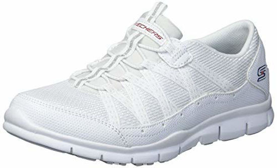 Picture of Skechers Women's Fashion Sneaker, White/Navy/Red 7.5 W US - Size: 7.5 Wide