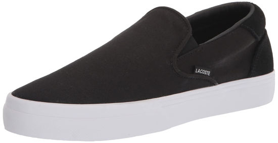 Picture of Lacoste Men's Jump Serve Slip on Sneaker, BLK/WHT, 7 - Size: 7