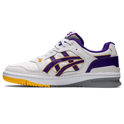 Picture of ASICS Men's EX89 Shoes, 4.5, White/Gentry Purple - Size: 4.5