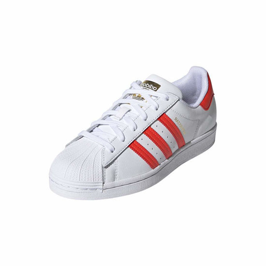 Picture of adidas Originals Women's Superstar Sneaker, White/Solar Red/Scarlet, 6 - Size: 6