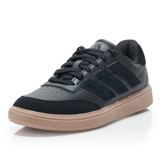 Picture of adidas Men's Courtblock Sneaker, Black/Black/Grey, 10.5 - Size: 10.5