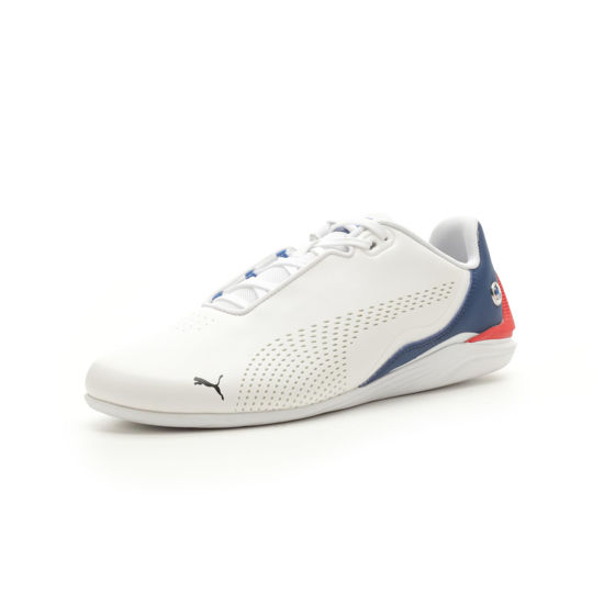 Picture of PUMA Men's BMW M MOTORSPORT DRIFT CAT DECIMA Sneaker, PUMA White-Pro Blue, 9 - Size: 9