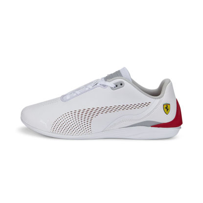 Picture of PUMA Women's Ferrari Drift Cat Decima Sneaker, White-Rosso Corsa, 7.5 - Size: 7.5