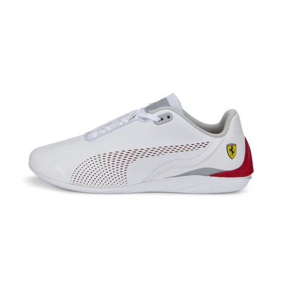 Picture of PUMA Women's Ferrari Drift Cat Decima Sneaker, White-Rosso Corsa, 7.5 - Size: 7.5