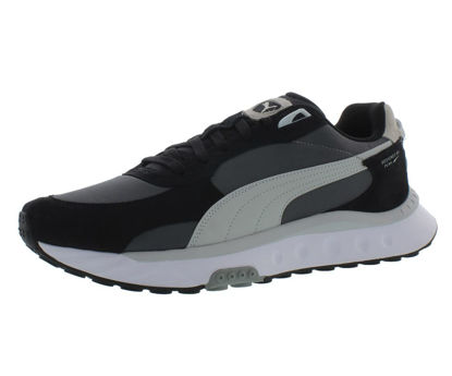 Picture of PUMA Wild Rider Rollin Mens Shoes Size 8, Color: Black/Cement - Size: 8