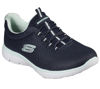 Picture of Skechers Sport Women's Summits Sneaker,navy aqua,6.5 W US - Size: 6.5 Wide