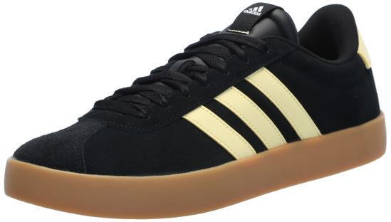 Picture of adidas Women's VL Court 3.0 Sneaker, Black/Crew Yellow/White, 7.5 - Size: 7.5