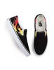 Picture of Vans Classic Slip-On (Flame) Black/Black/True White Men's 9.5, Women's 11 Medium - Size: 11 Women/9.5 Men