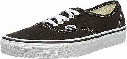 Picture of Vans Unisex Authentic Black/White Canvas VN000EE3BLK Mens 11.5, Womens 13 - Size: 13 Women/11.5 Men