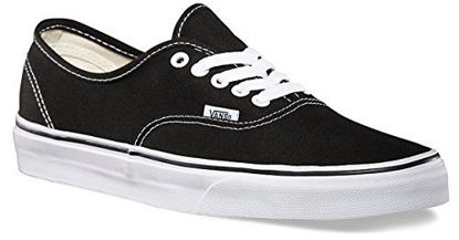 Picture of Vans Mens Authentic Trainers Burgundy (12.5 B(M) US Women / 11 D(M) US Men, Black/White) - Size: 12.5 Women/11 Men